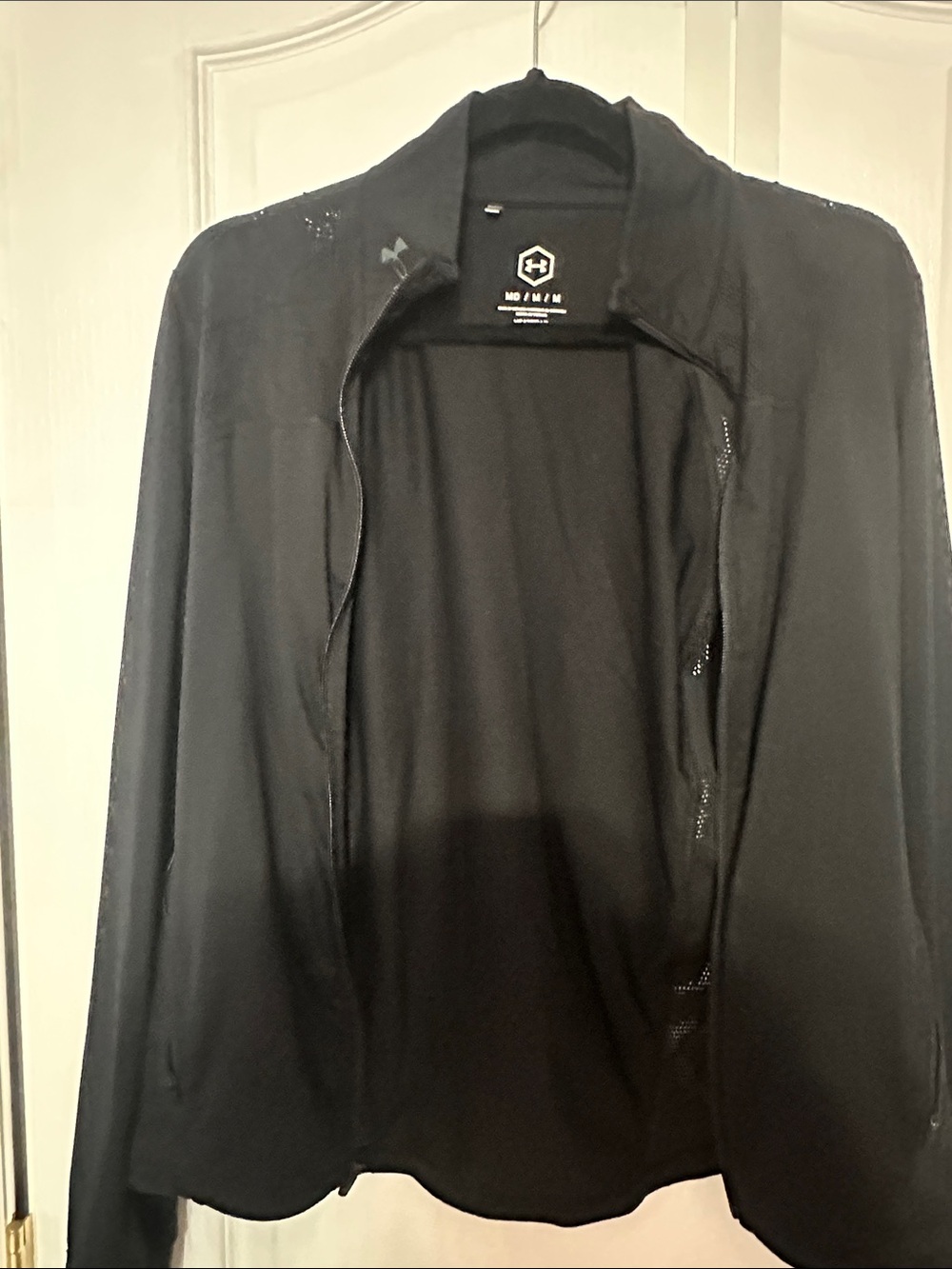 Under Armour Black Lightweight Zip-Front Training Jacket